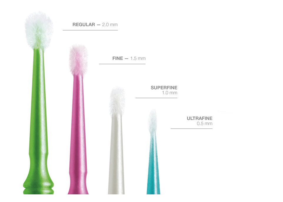 microbrush velikosti